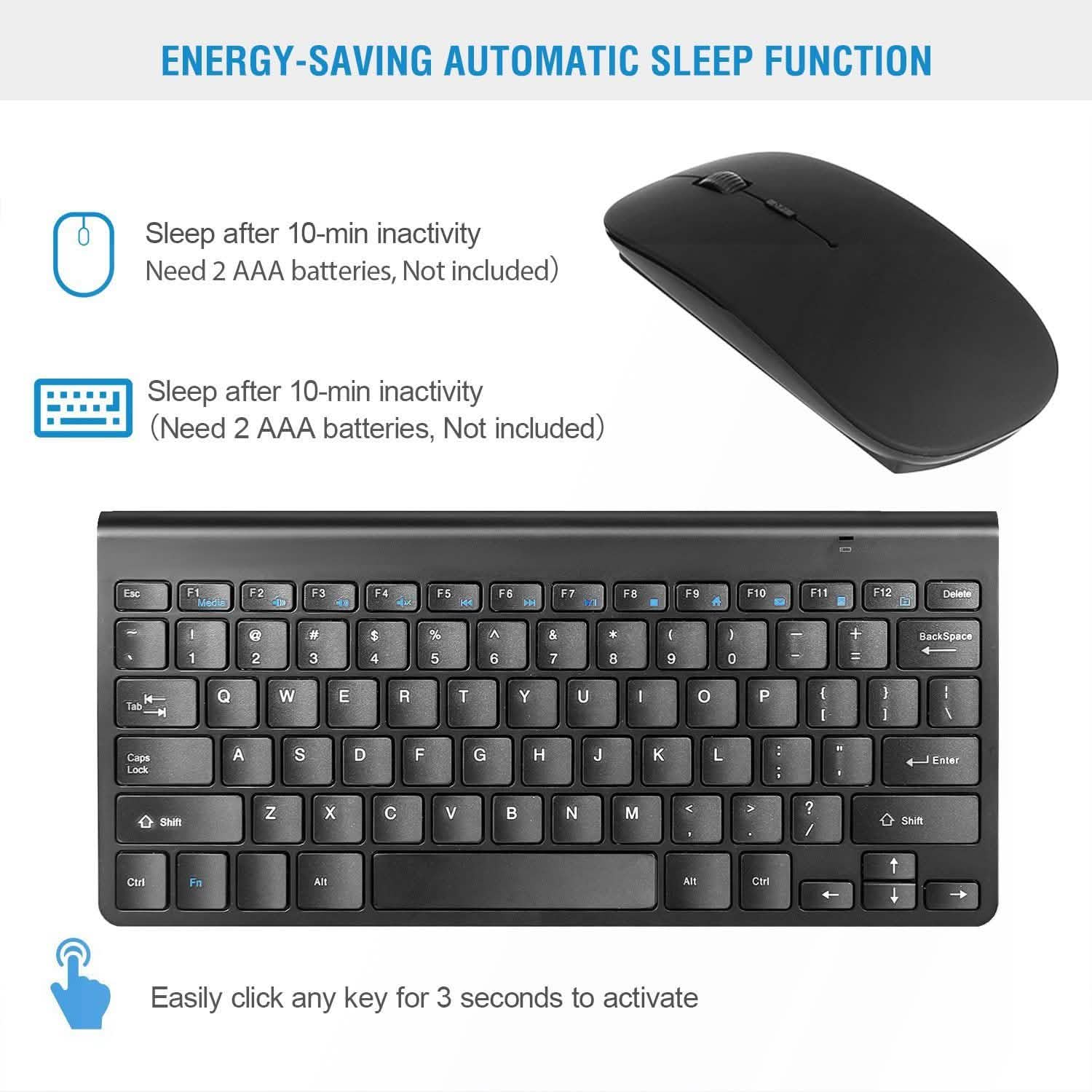 Wireless Keyboard and Mouse Combo
