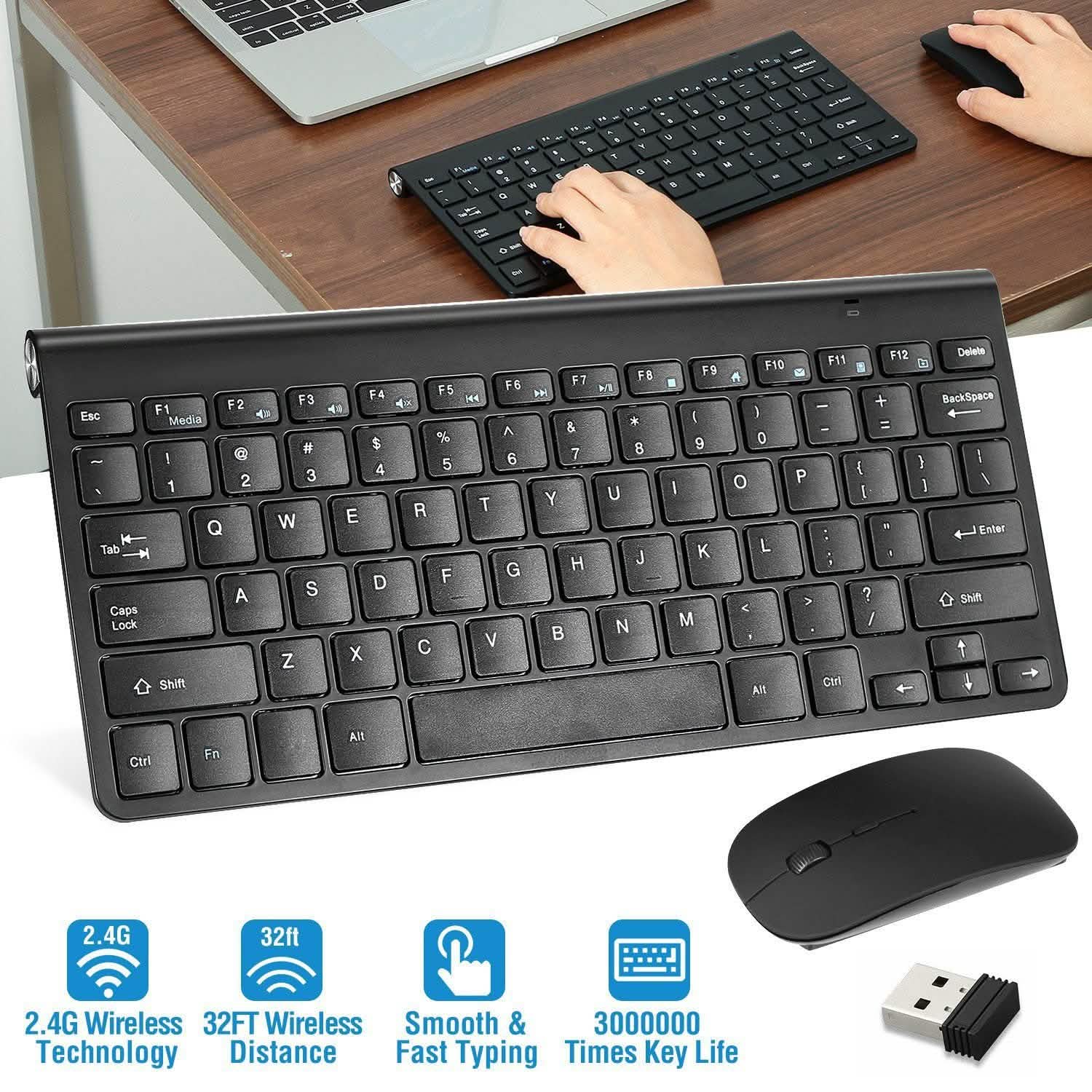 Wireless Keyboard and Mouse Combo