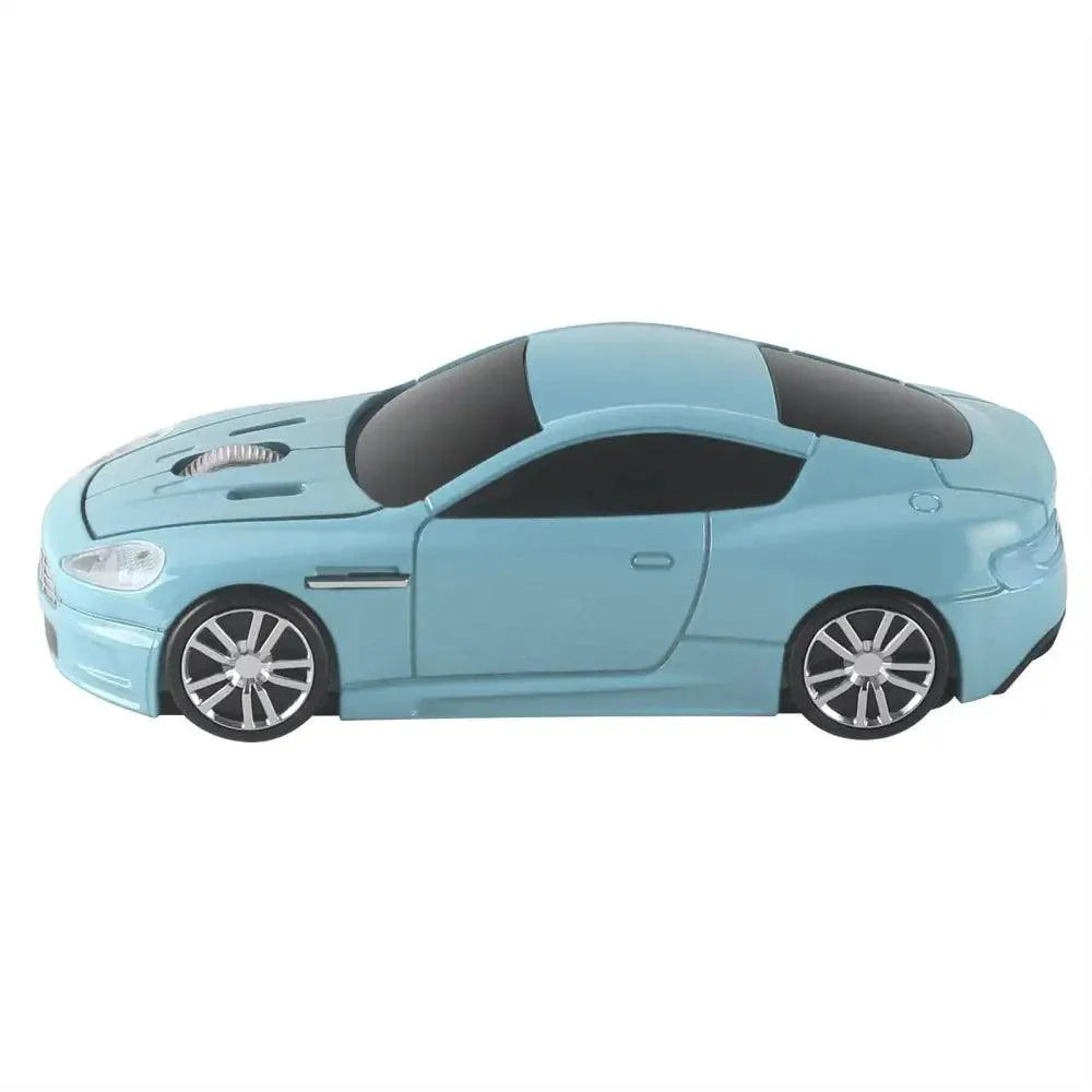 Wireless Mouse Blue Car Shaped Design 1600DPI Mouse USB Optical  Ergonomic 3D Sports Car Mice For Laptop