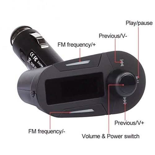Wireless MP3 Player and FM Transmitter Modulator