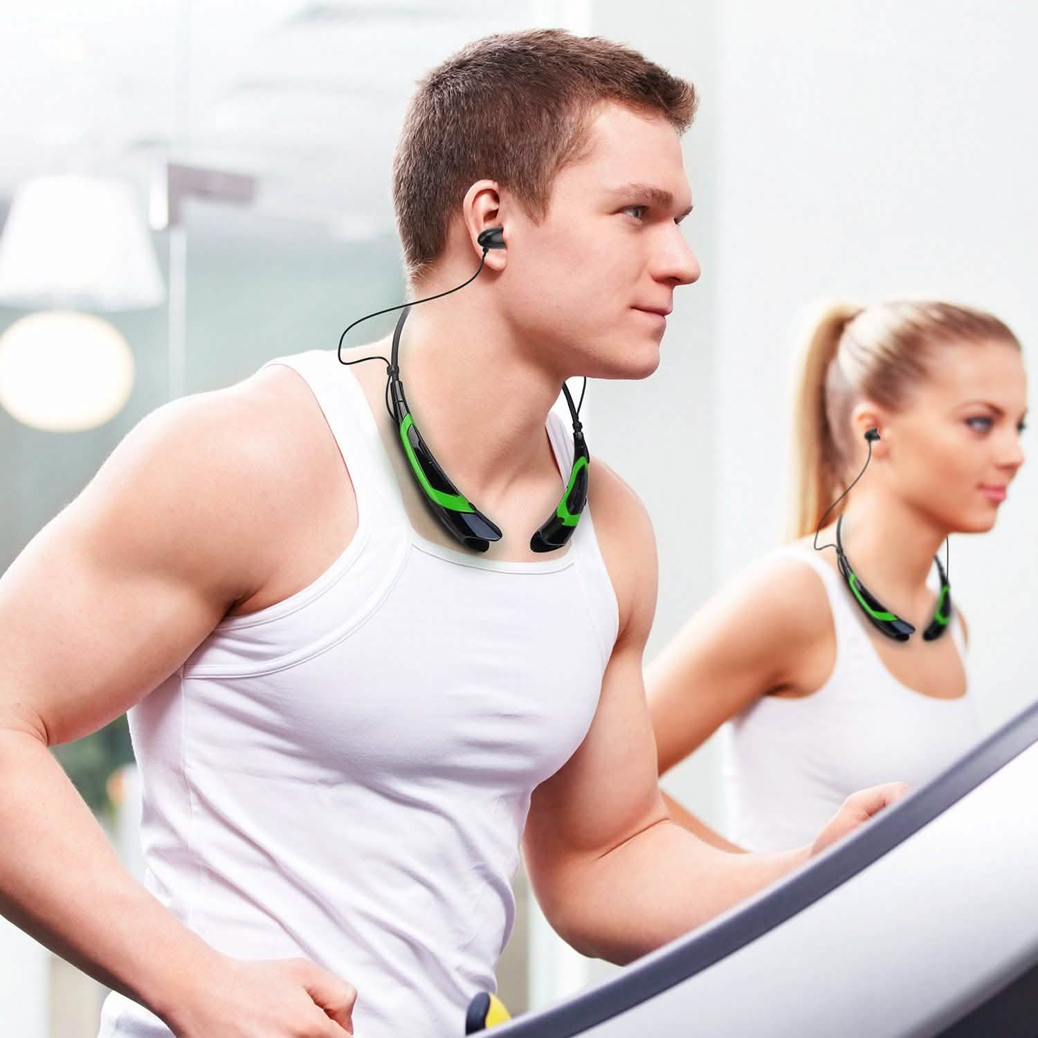 Wireless Neckband Headphones V 5.0 Sweat-proof Sport Headsets