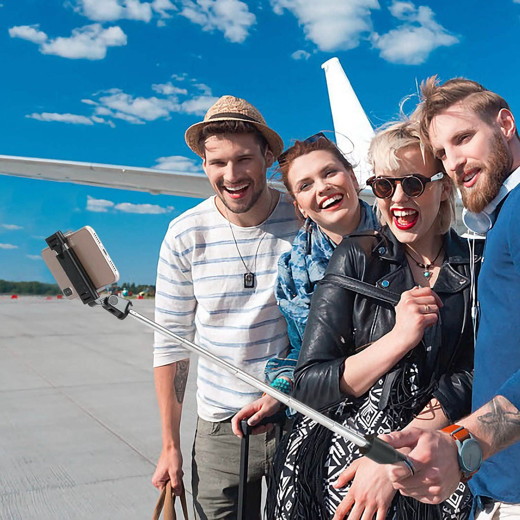 Wireless Selfie Stick Extendable Tripod with Detachable Remote Shutter for 3.5-6.2" Phone