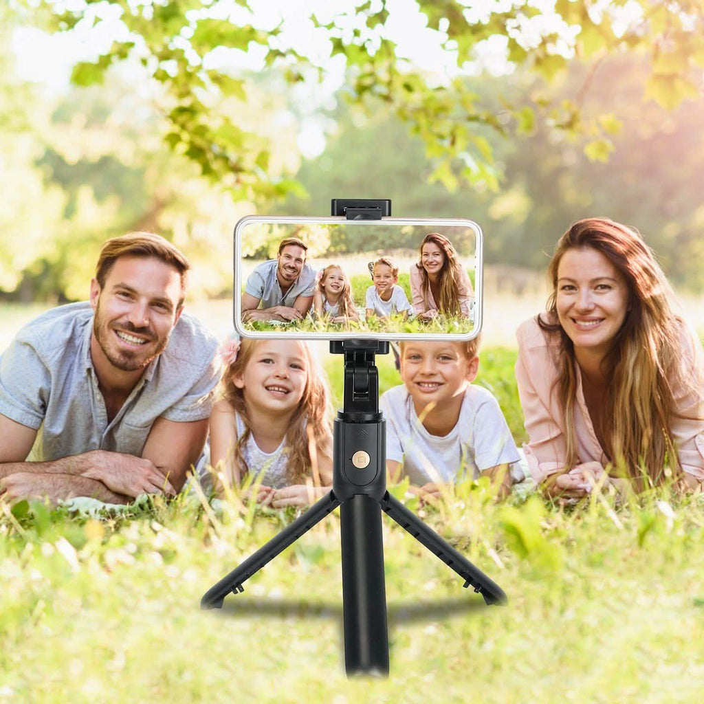 Wireless Selfie Stick Extendable Tripod with Detachable Remote Shutter for 3.5-6.2" Phone