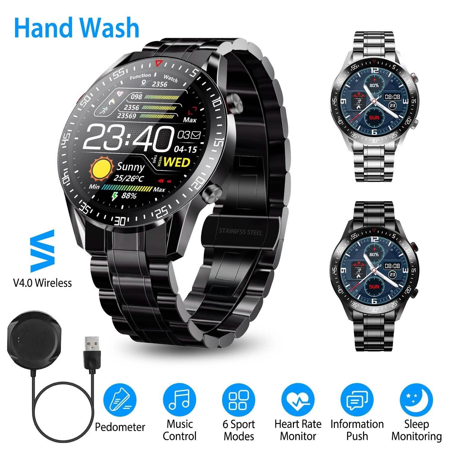 Wireless Smartwatch Fitness Tracker IP68 Waterproof Sport Bracelet
