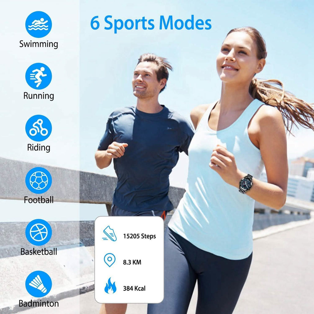 Wireless Smartwatch Fitness Tracker IP68 Waterproof Sport Bracelet
