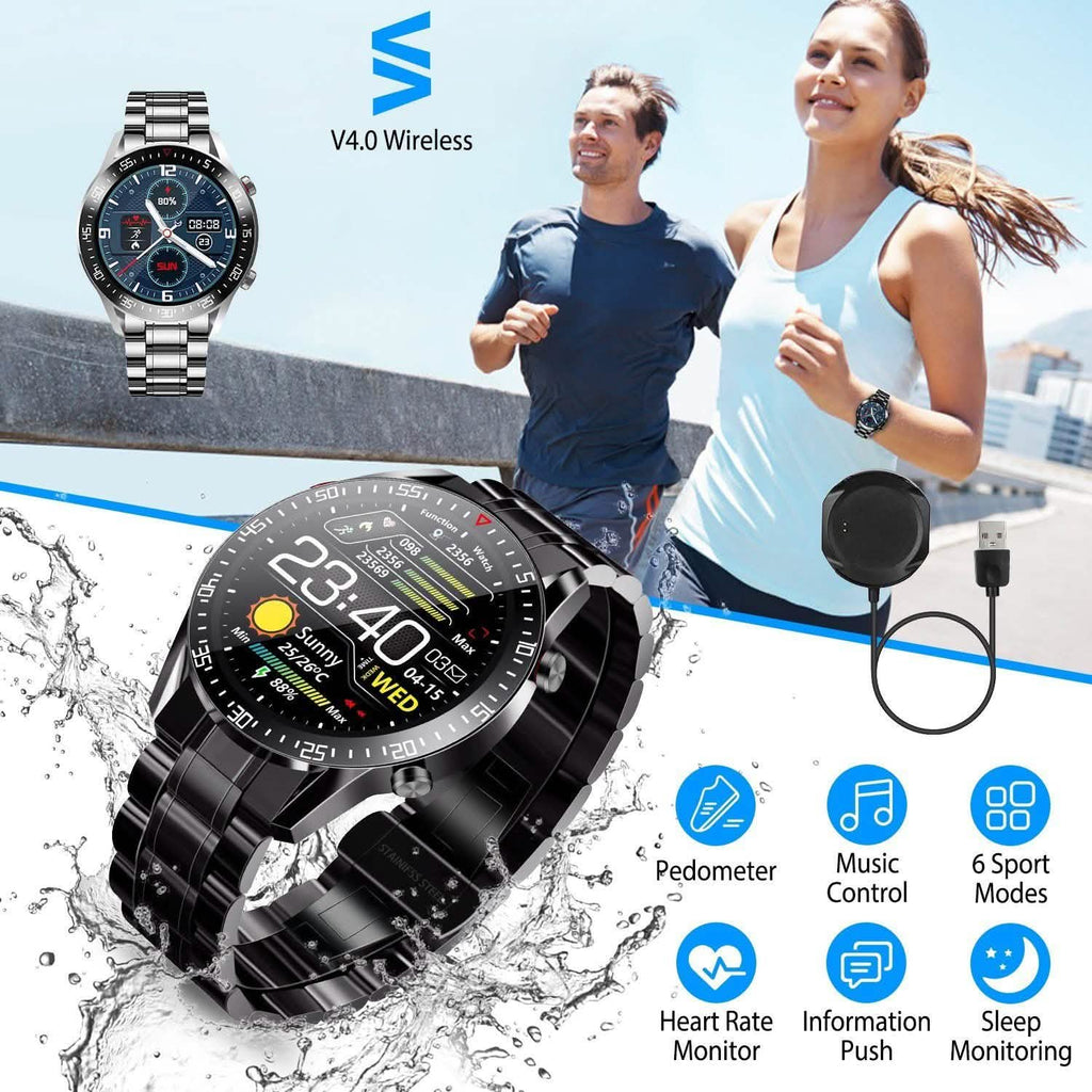 Wireless Smartwatch Fitness Tracker IP68 Waterproof Sport Bracelet
