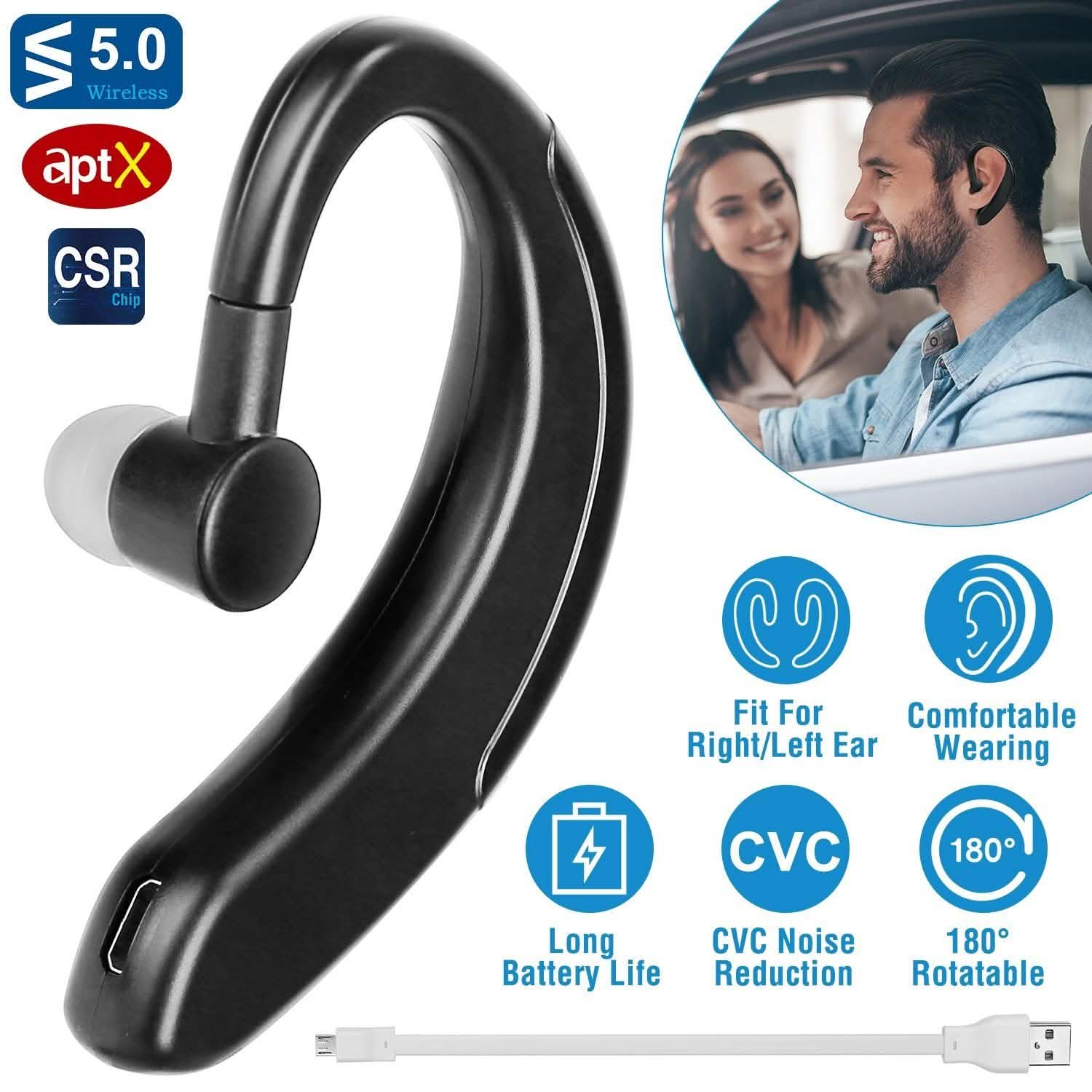 Wireless V5.0 Earpiece Noise Cancelling Driving Earbud