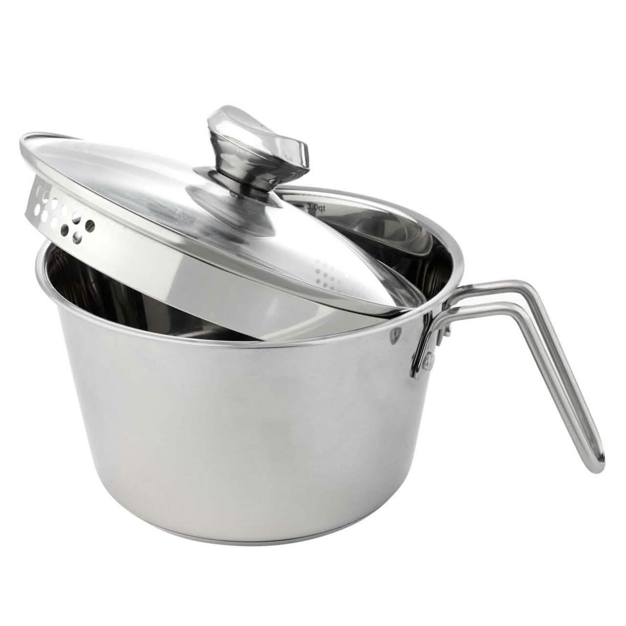 Wolfgang Puck 12-Cup Stainless Steel Pot with Colander Lid Model