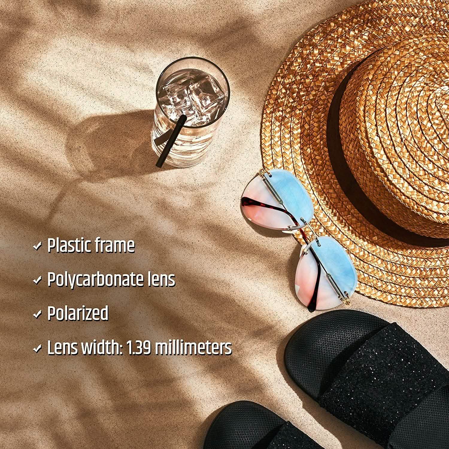 Women Aviation Polycarbonate UV 400 Sunglasses