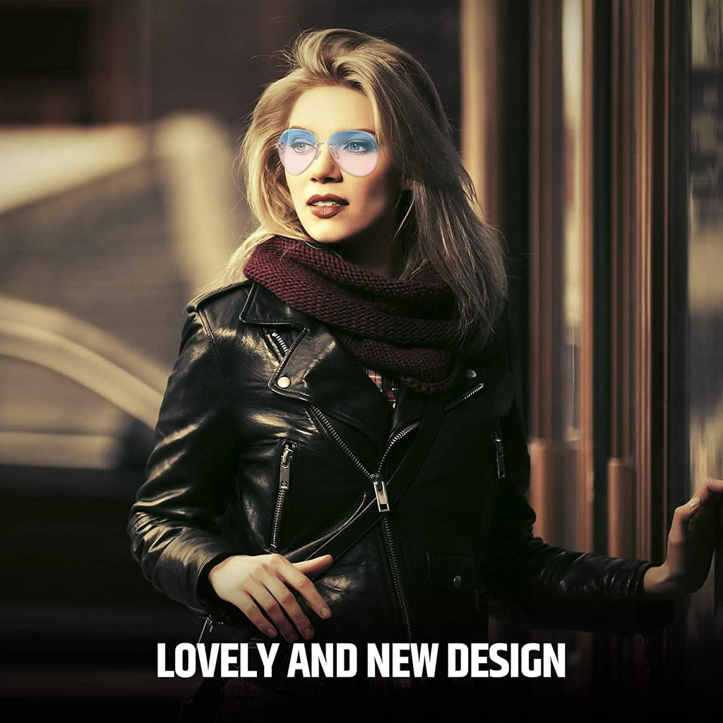 Women Aviation Polycarbonate UV 400 Sunglasses