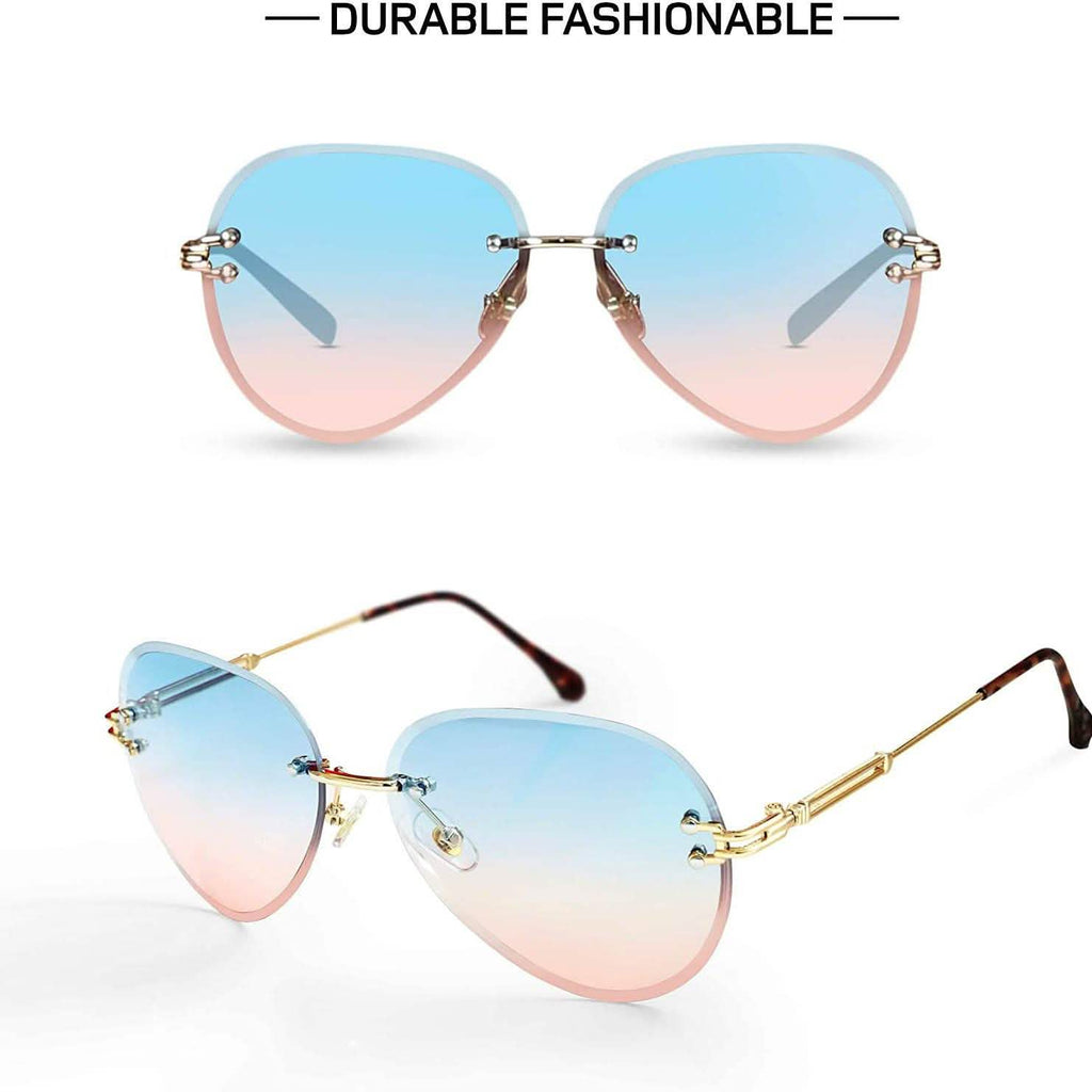 Women Aviation Polycarbonate UV 400 Sunglasses