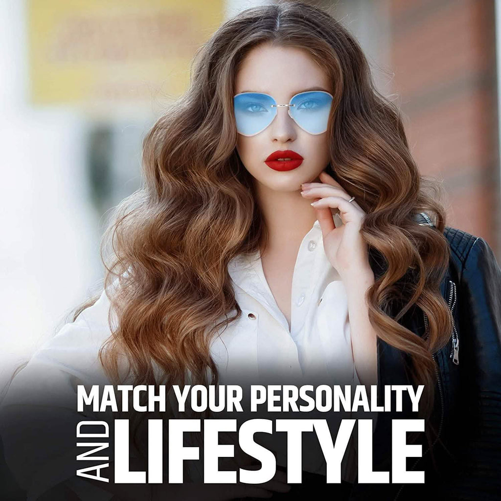 Women Aviation Polycarbonate UV 400 Sunglasses