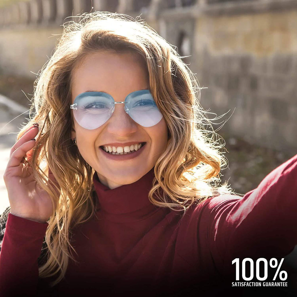 Women Aviation Polycarbonate UV 400 Sunglasses