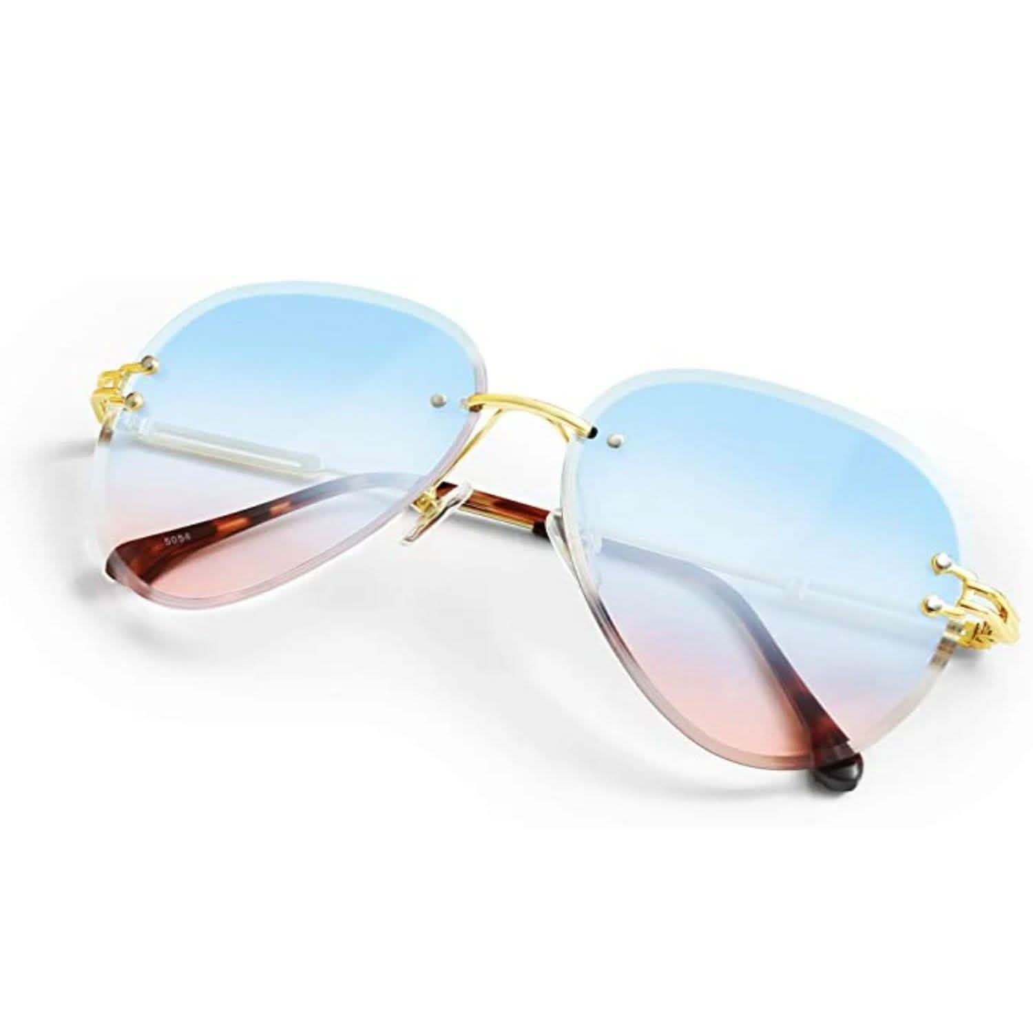 Women Aviation Sunglasses - Polycarbonate UV 400 Adjustable Legs