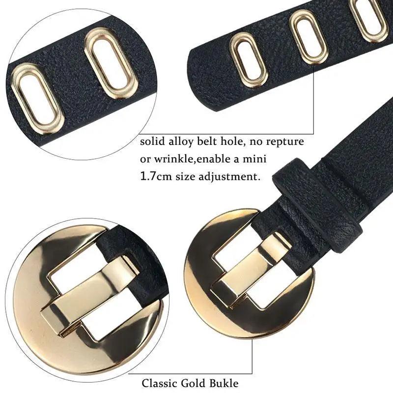 Women Casual Adjustable Leather Waistband Dresses Classic Belt Trendy Women's Fashionable Waistband Party Cute Vintage Belts For Female