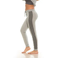Women Cozy Striped Joggers