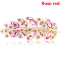 Women Fashion Rhinestone Horsetail Hairpin Spring Clip Ladies Luxury Jewelry Crystal Side Clip Gorgeous Ponytail Holder Hair Accessories For Women