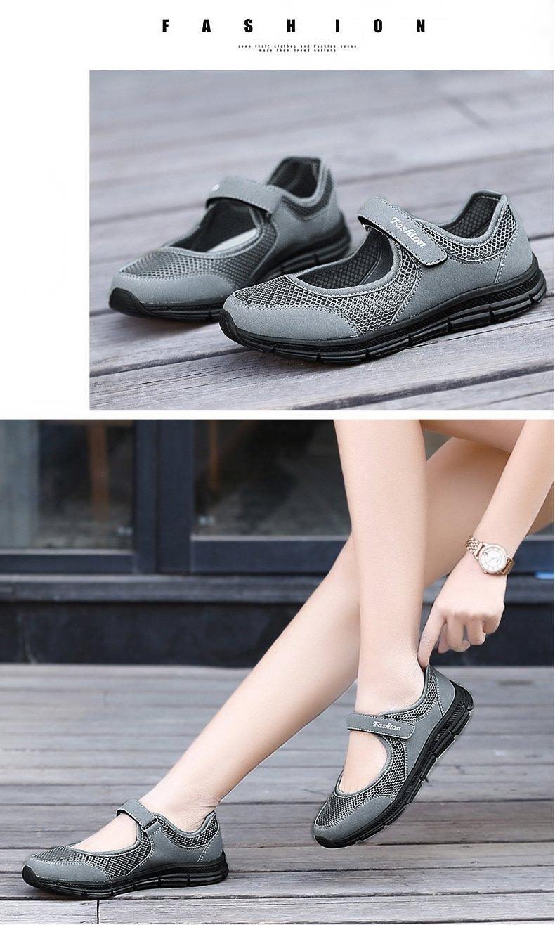 Women Flat Casual Fashion Breathable Mesh Tenis Shoes Women Summer Flat Soft Fashion Lightweight Slip-On Super Light Women Shoes