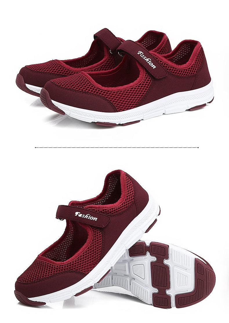 Women Flat Casual Fashion Breathable Mesh Tenis Shoes Women Summer Flat Soft Fashion Lightweight Slip-On Super Light Women Shoes