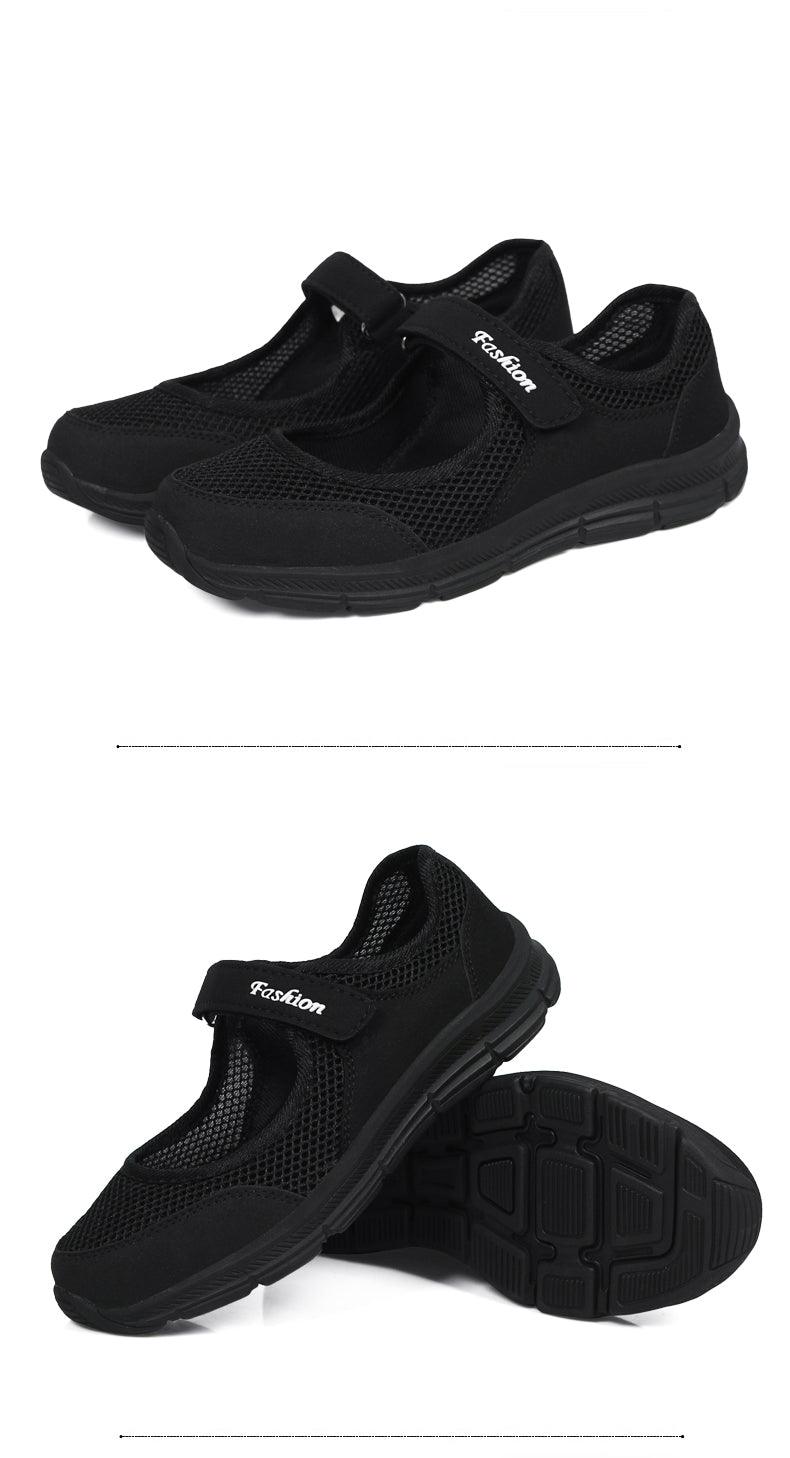 Women Flat Casual Fashion Breathable Mesh Tenis Shoes Women Summer Flat Soft Fashion Lightweight Slip-On Super Light Women Shoes