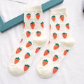 Women Funny Socks Spring Autumn Cartoon Socks Avocado Lemon Watermelon Peach Strawberry Banana Casual Socks Combed Out Of Cotton Soft Socks For Men And Women