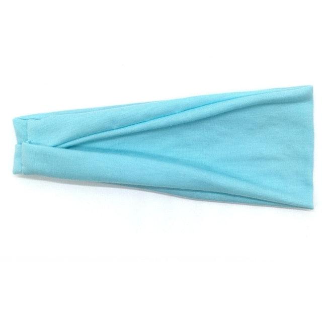 Women Headband Solid Color Twist Cotton Wide Turban Twisted Knotted Headwrap Girls Hairband Fashion Scrunchies Gorgeous Hair Accessories For Women