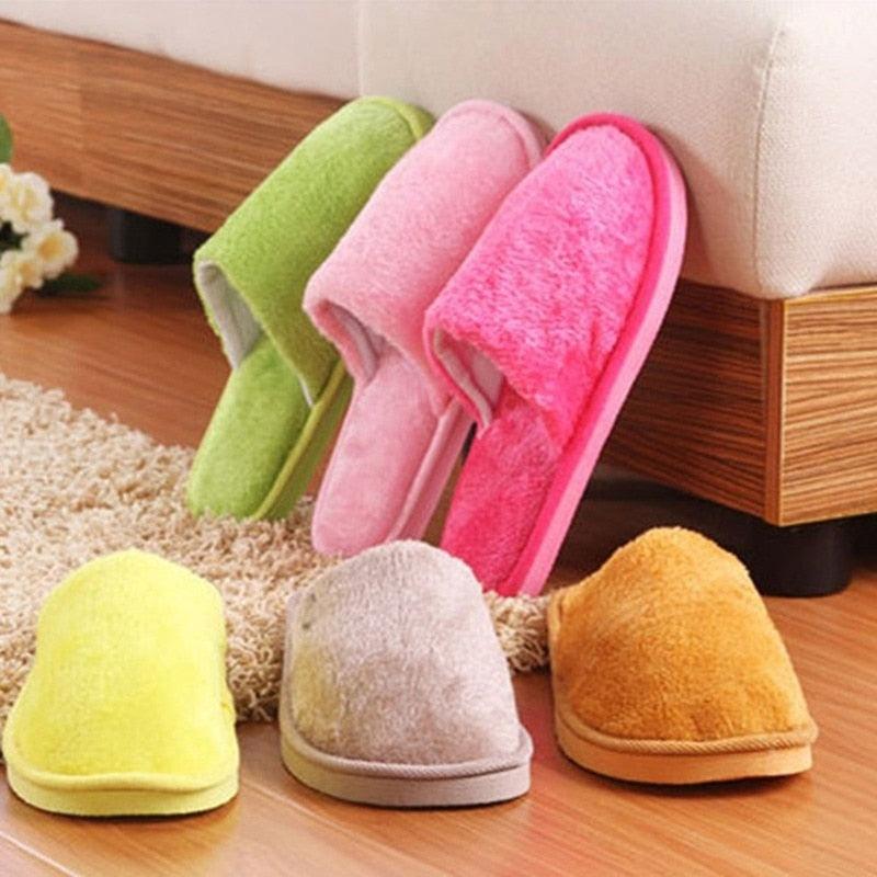 Women Indoor House Plush Soft Cute Cotton Slippers Shoes Non-slip Floor Home Slippers Slides For Bedroom Memory Foam Slippers Scuff Outdoor Indoor Warm Plush Bedroom Shoes With Fur Lining