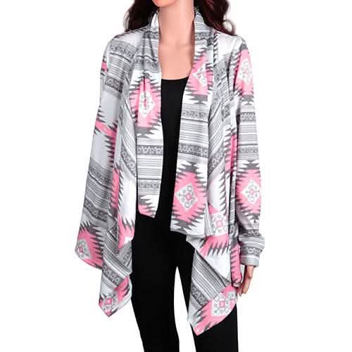 Women Open Front Long Sleeve Cardigan