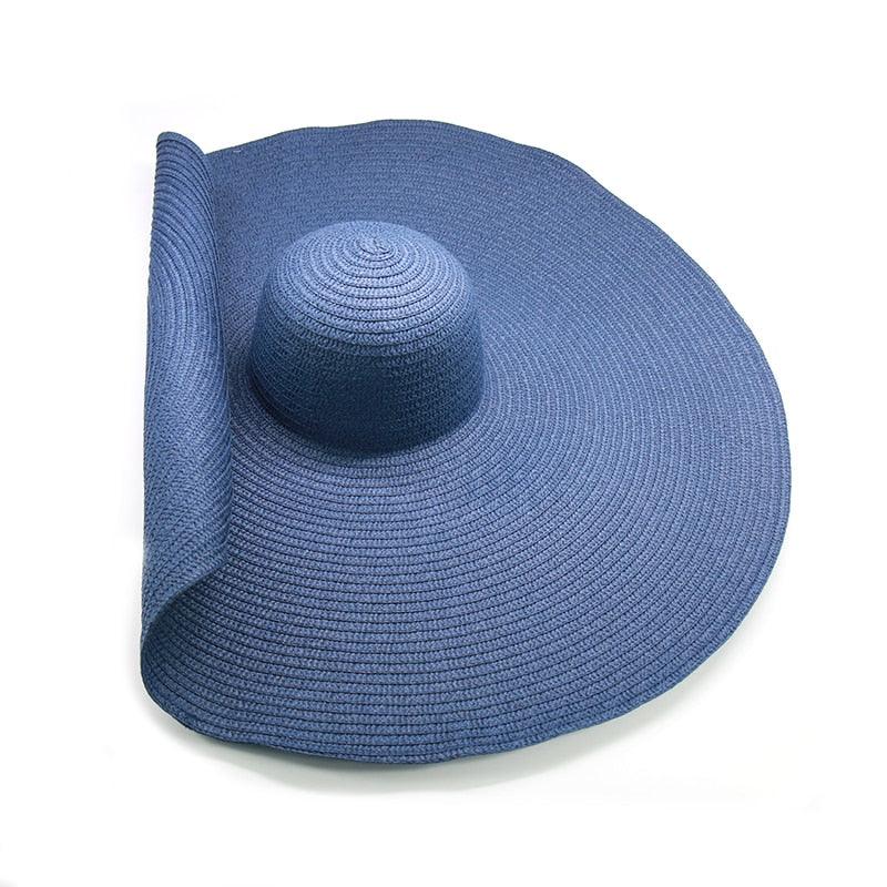 Women Oversized Foldable Summer Large Wide Hat Beach Straw Hat Cute Sun Cap Retro Foldable Handmade Big Hats Ladies UV Protection Hat Vintage Summer Sun Beach Hats