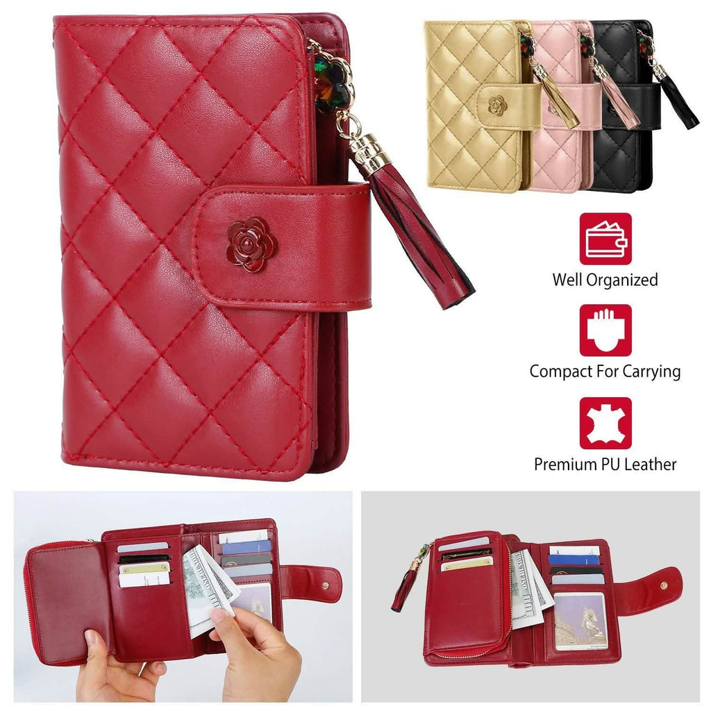Women PU Leather Clutch Wallet