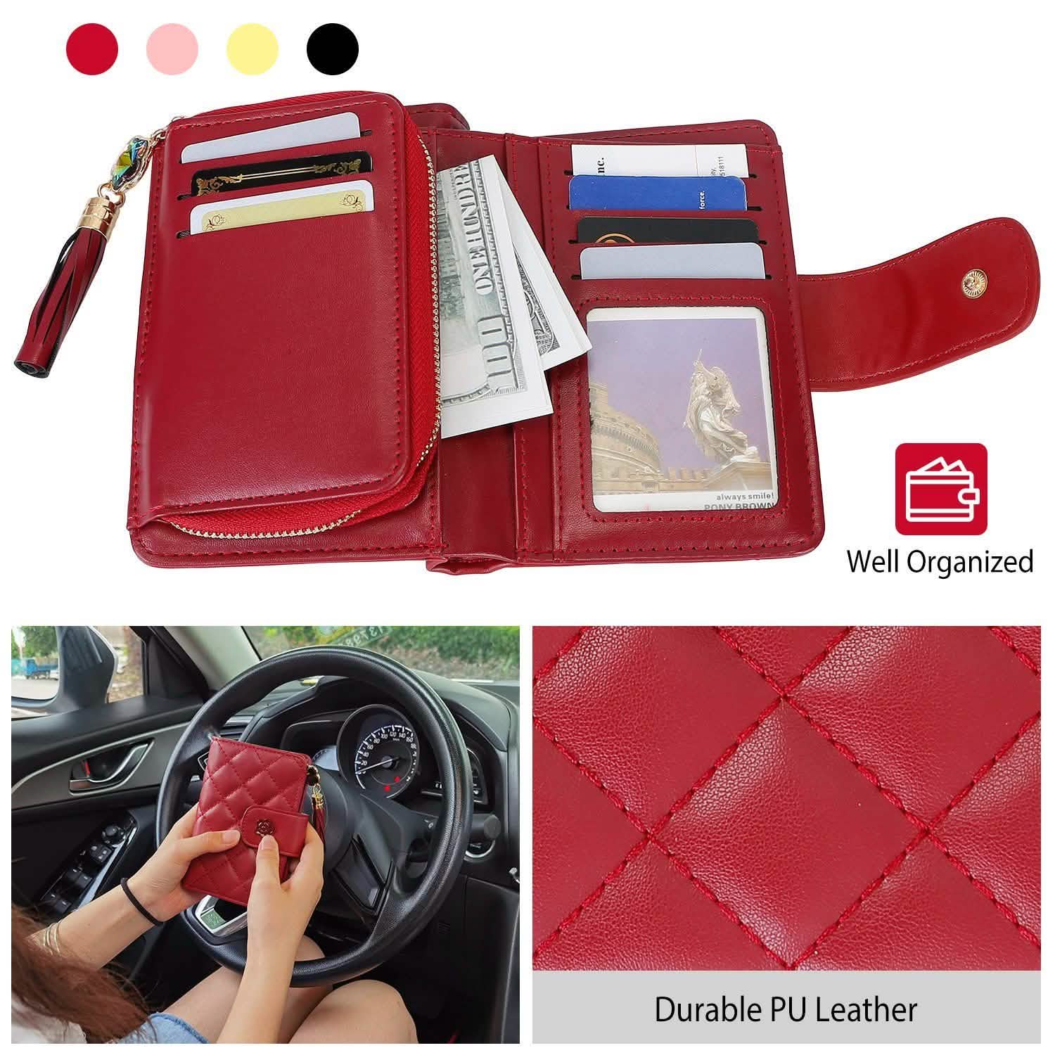Women PU Leather Clutch Wallet