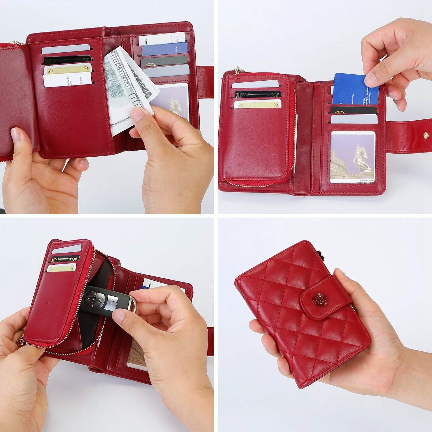 Women PU Leather Clutch Wallet