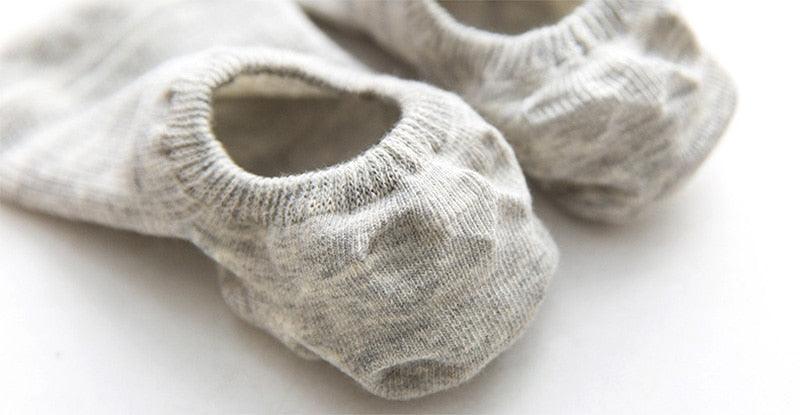 Women's Cute Cotton Invisible No Show Non-Slip Summer Candy Solid Color Silicone Short Socks Fashion Thin Ankle Boat Socks