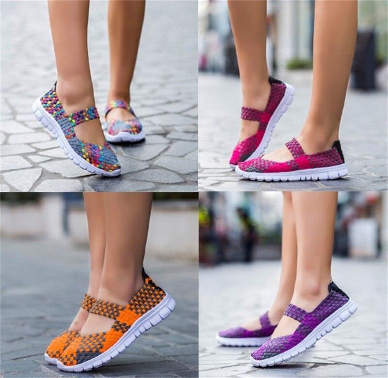 Women's Espadrilles Casual Shoes Spring Comfortable Sneakers Breathable Flat Shoes Summer Outdoor Slip On Fashion Breathable Mesh Casual Shoes Flat Shoes Women Espadrille