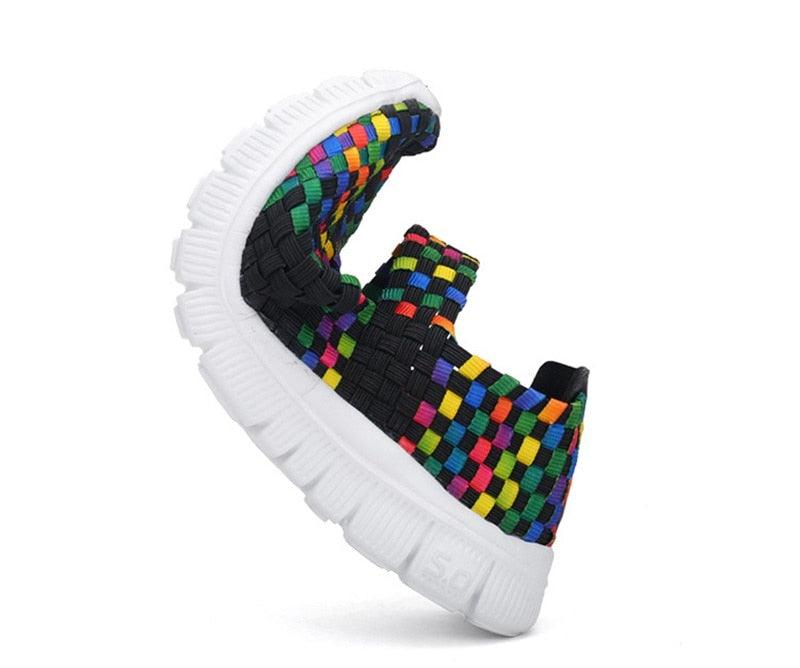 Women's Espadrilles Casual Shoes Spring Comfortable Sneakers Breathable Flat Shoes Summer Outdoor Slip On Fashion Breathable Mesh Casual Shoes Flat Shoes Women Espadrille