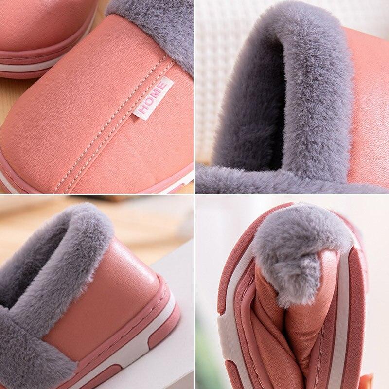 Women's Home Slippers Plush Warm House Shoes Non-Slip Soft Winter Indoors Bedroom Couples Floor Slipper Comfy Warm Memory Foam Faux Fur Indoor Outdoor Non Slip Winter Home Shoes