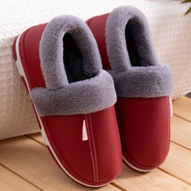 Women's Home Slippers Plush Warm House Shoes Non-Slip Soft Winter Indoors Bedroom Couples Floor Slipper Comfy Warm Memory Foam Faux Fur Indoor Outdoor Non Slip Winter Home Shoes