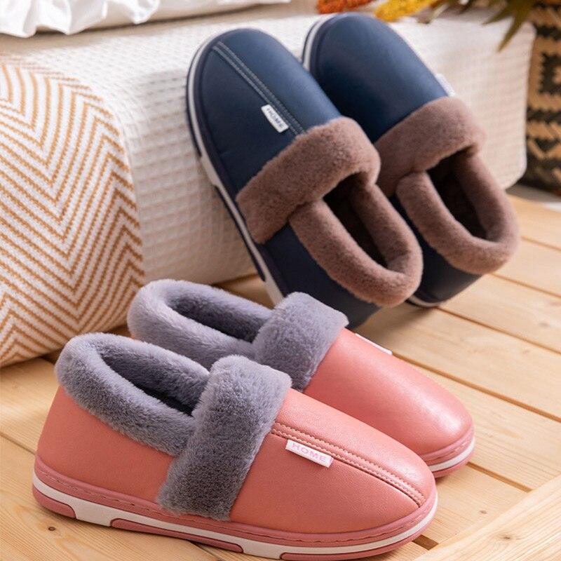 Women's Home Slippers Plush Warm House Shoes Non-Slip Soft Winter Indoors Bedroom Couples Floor Slipper Comfy Warm Memory Foam Faux Fur Indoor Outdoor Non Slip Winter Home Shoes