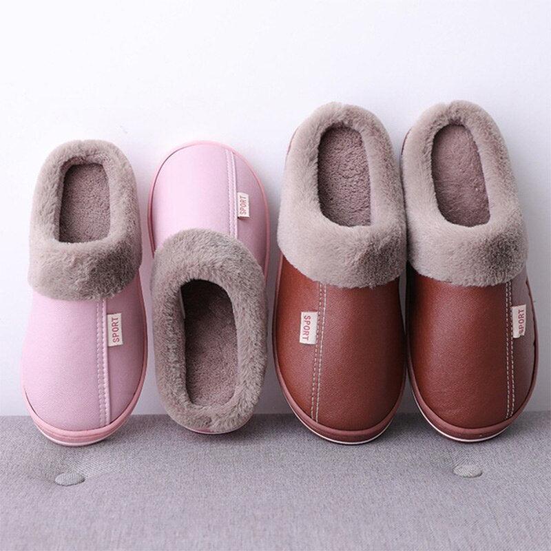 Women's Home Slippers Plush Warm House Shoes Non-Slip Soft Winter Indoors Bedroom Couples Floor Slipper Comfy Warm Memory Foam Faux Fur Indoor Outdoor Non Slip Winter Home Shoes