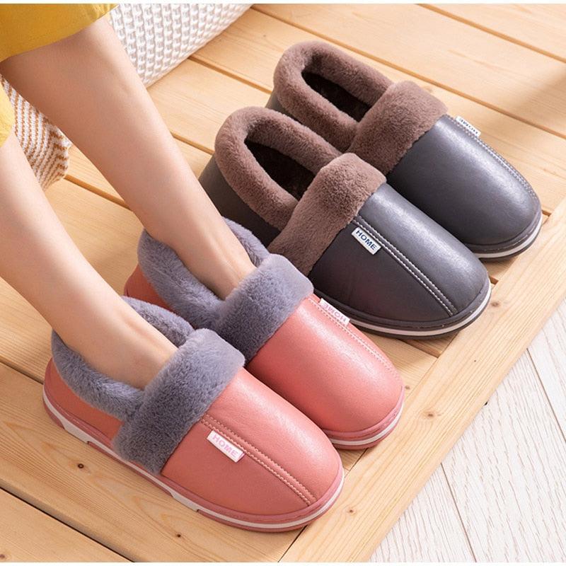 Women's Home Slippers Plush Warm House Shoes Non-Slip Soft Winter Indoors Bedroom Couples Floor Slipper Comfy Warm Memory Foam Faux Fur Indoor Outdoor Non Slip Winter Home Shoes