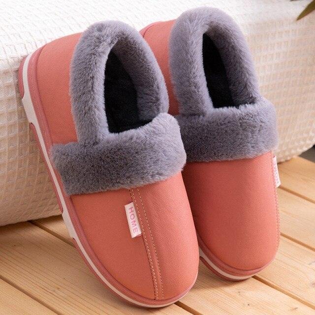 Women's Home Slippers Plush Warm House Shoes Non-Slip Soft Winter Indoors Bedroom Couples Floor Slipper Comfy Warm Memory Foam Faux Fur Indoor Outdoor Non Slip Winter Home Shoes