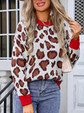 Women's pullover flower plus size sweater