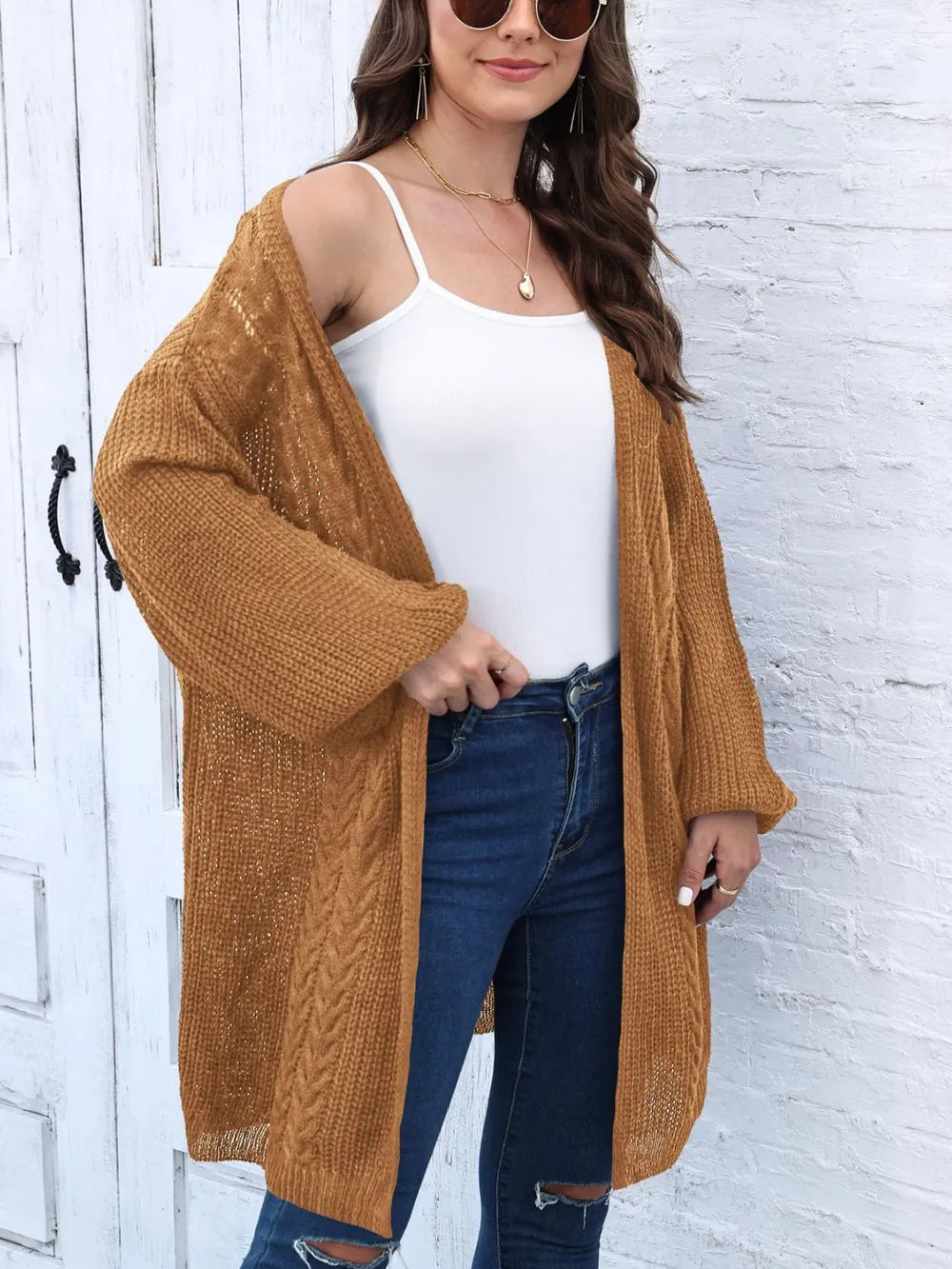 Women's Spring and Autumn New Woven Sweater Loose Casual Sweater Jacket