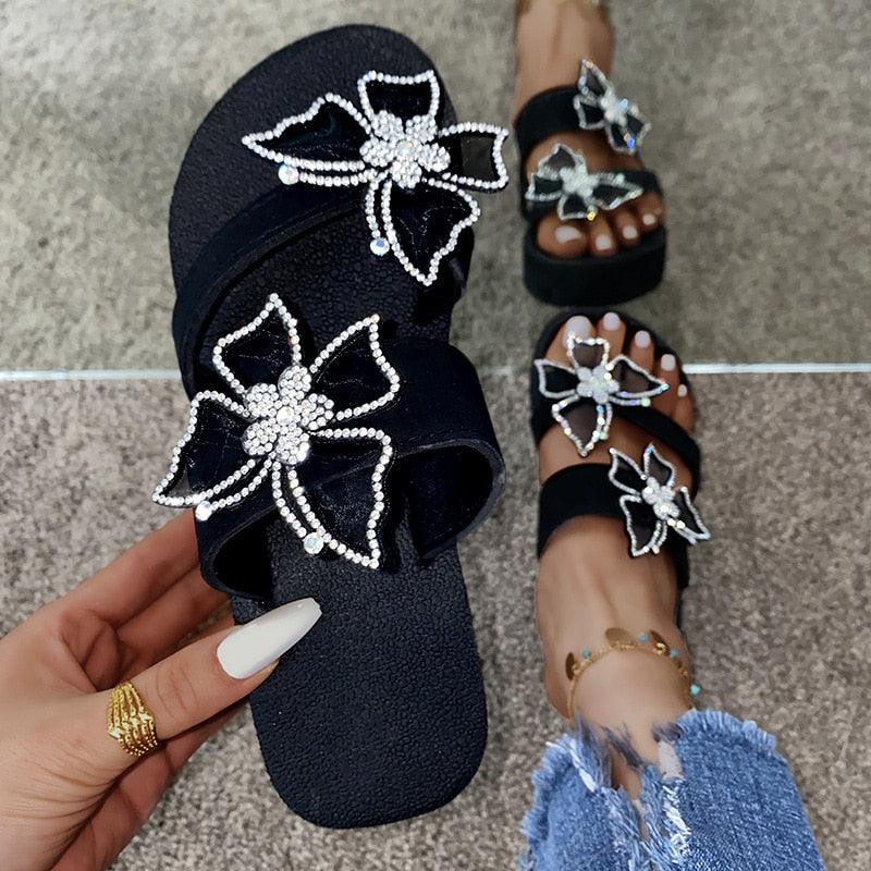 Women Sandals Design Gold Chain Closed Toe Slip On Mules Shoes Flat Heels Square Head Casual Slides Summer Slippers Open Toe Flat Sandals Metal Chain PU Leather Slides Shoes