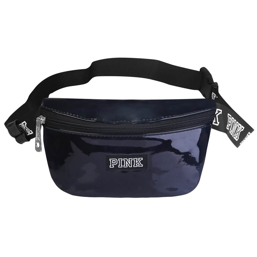 Women Shiny Leather Waist Pack Bag