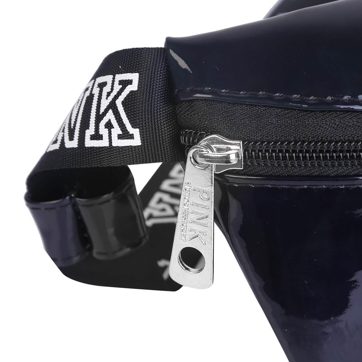 Women Shiny Leather Waist Pack Bag