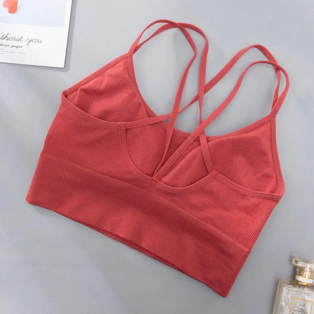Women Sports Bra Sexy Brathable Sports Top Yoga Bra Push Up Top Female Gym Fitness Sports Underwear Female Seamless bra