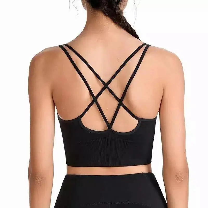 Women Sports Bra Sexy Brathable Sports Top Yoga Bra Push Up Top Female Gym Fitness Sports Underwear Female Seamless bra