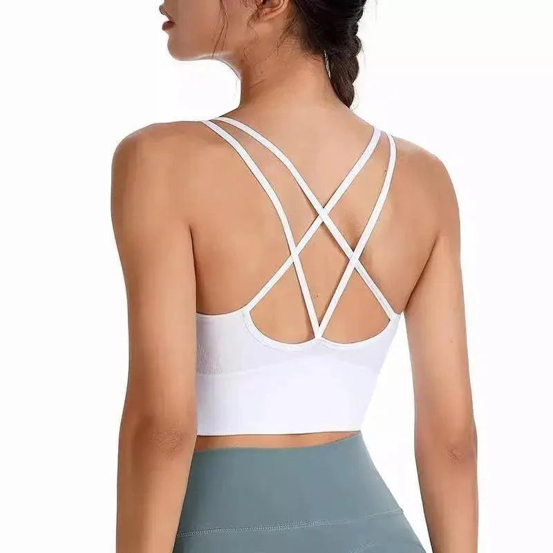 Women Sports Bra Sexy Brathable Sports Top Yoga Bra Push Up Top Female Gym Fitness Sports Underwear Female Seamless bra