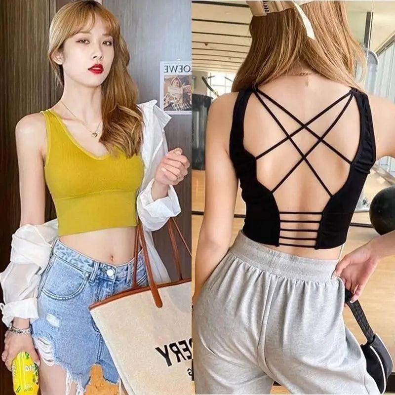 Women Sports Bra Sexy Brathable Sports Top Yoga Bra Push Up Top Female Gym Fitness Sports Underwear Female Seamless bra